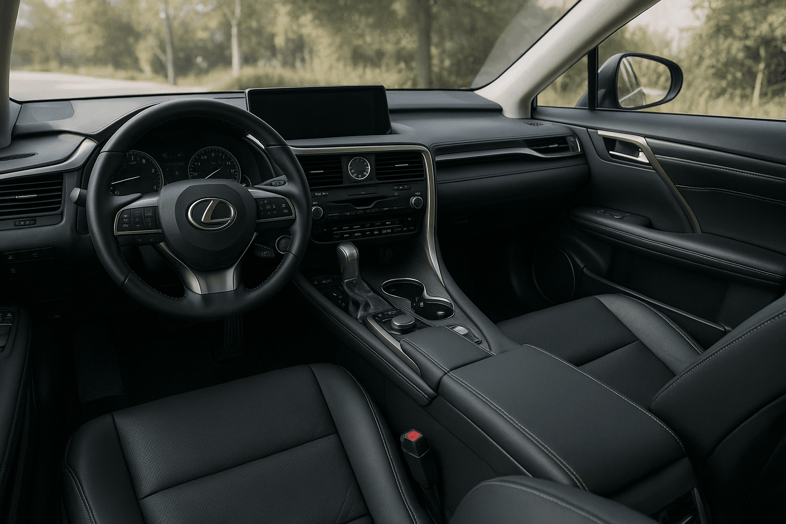 2019 Lexus RX 350 AWD — interior dashboard and front seats