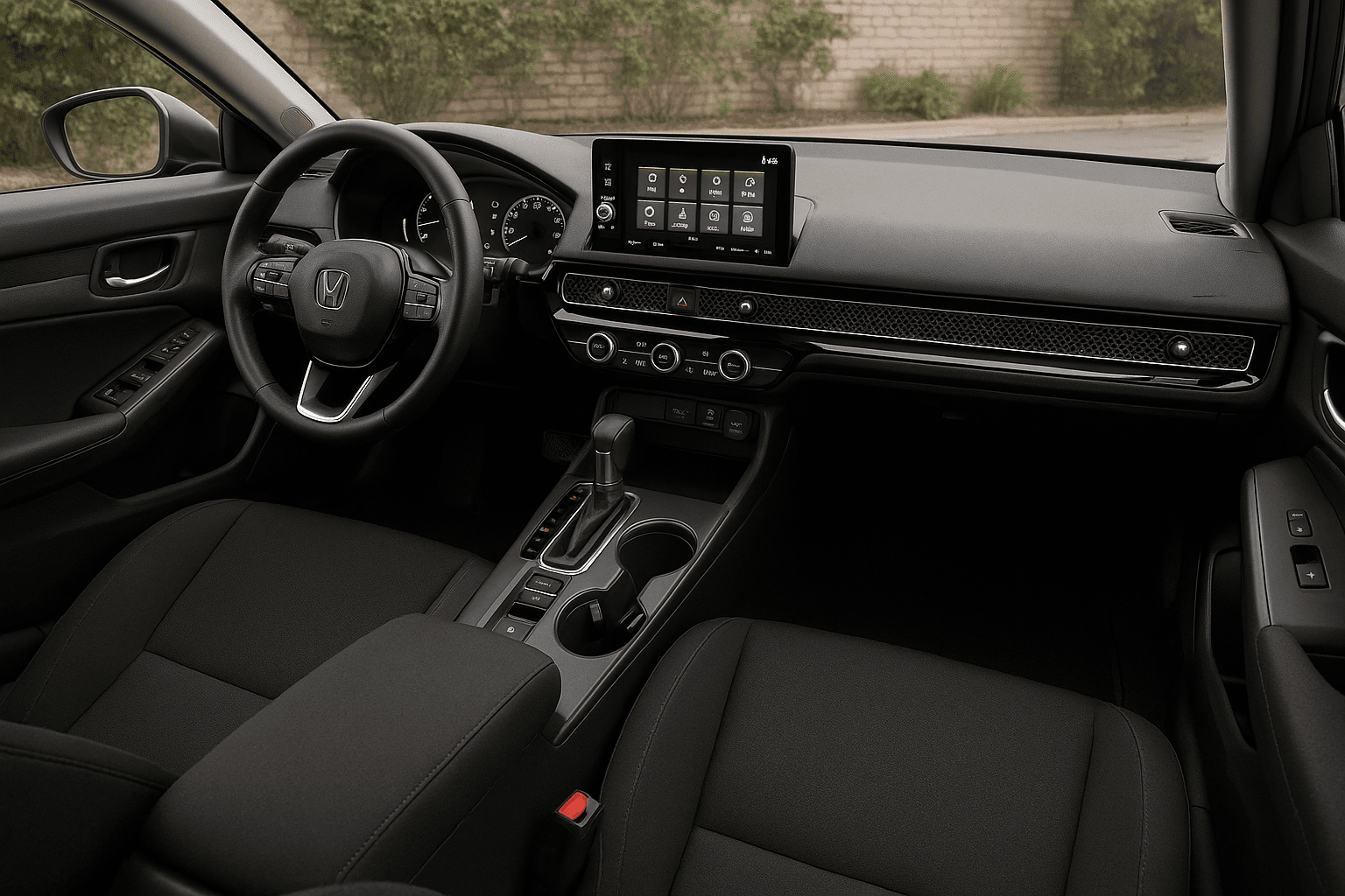 2023 Honda Civic Sport — interior dashboard and front seats