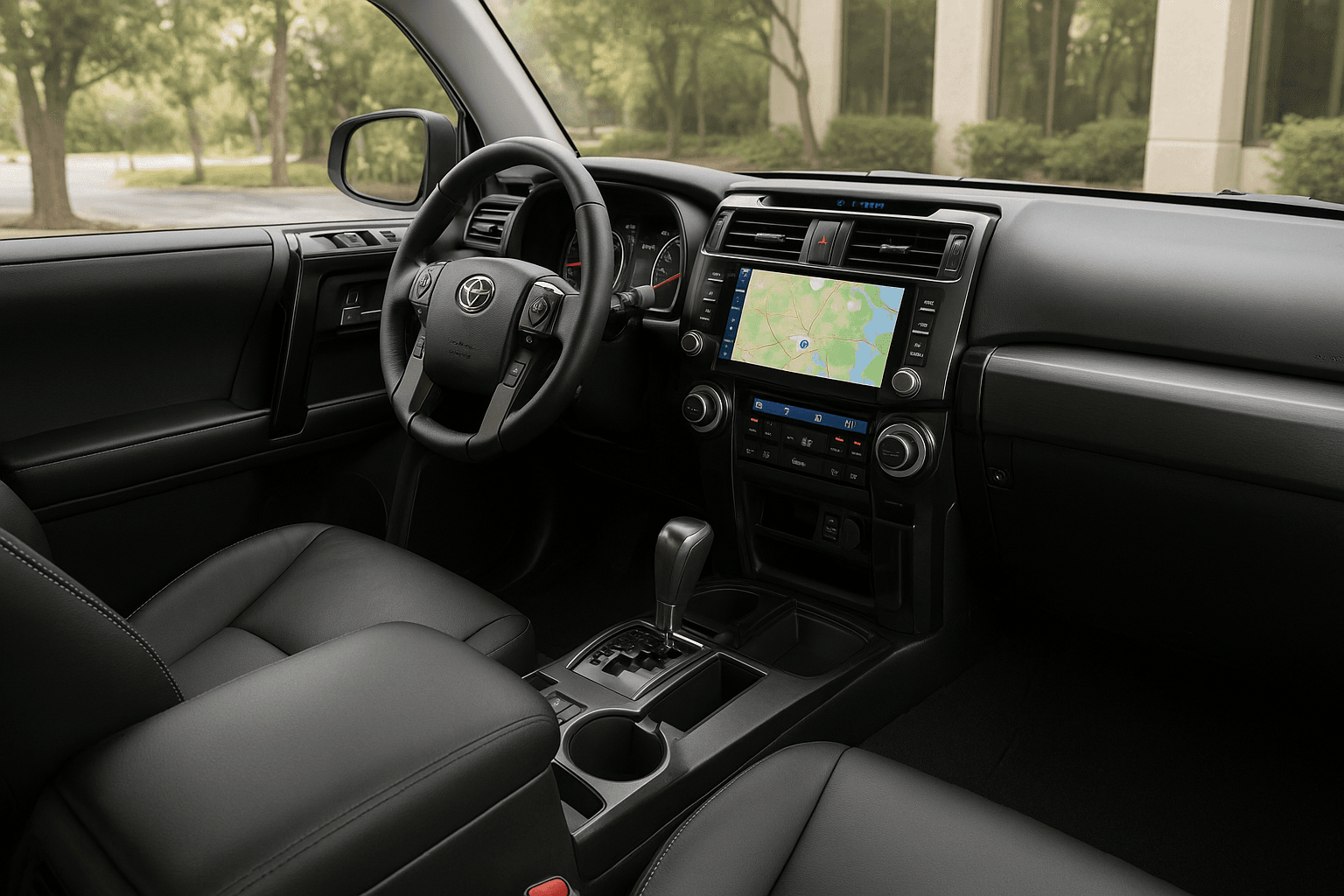 2023 Toyota 4Runner SR5 Premium — interior dashboard and front seats